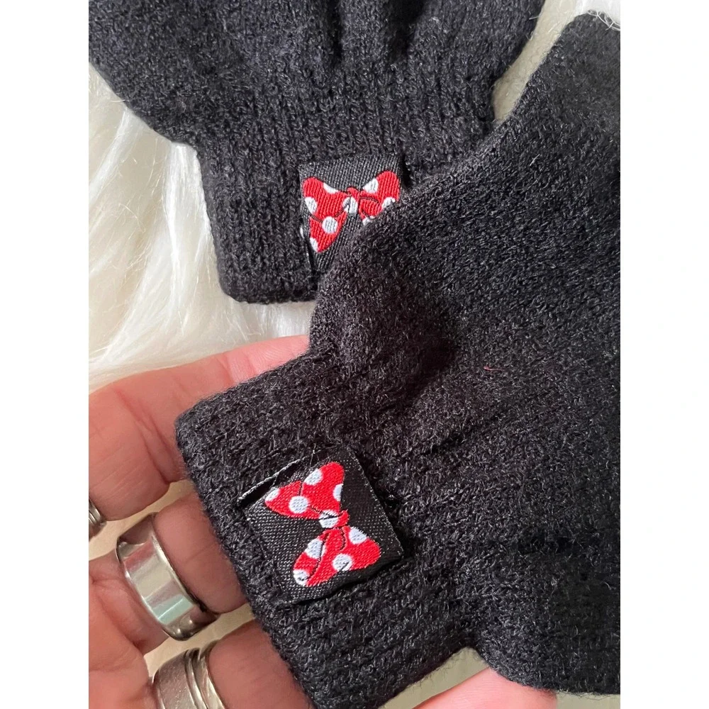 Disney Minnie Mouse Knit Beanie Hat & Mittens